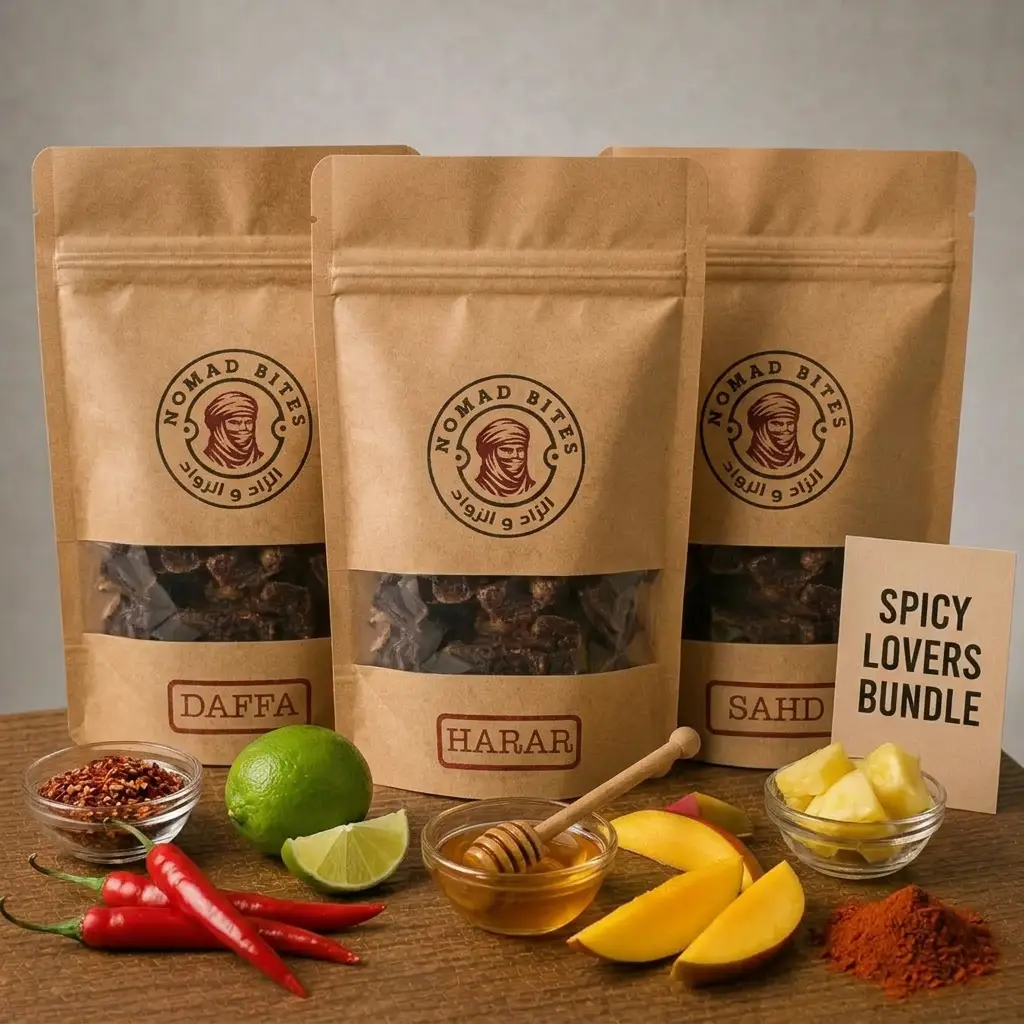 تشكيلة عشّاق الحار Nomad Bites تشكيلة عشّاق الحار beef jerky product image